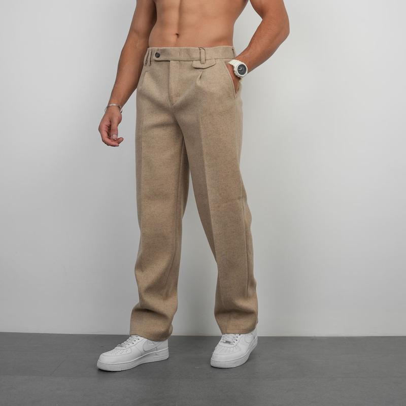 شلوار مردانه فوتر رگولار فیت پیله دار کد 200201