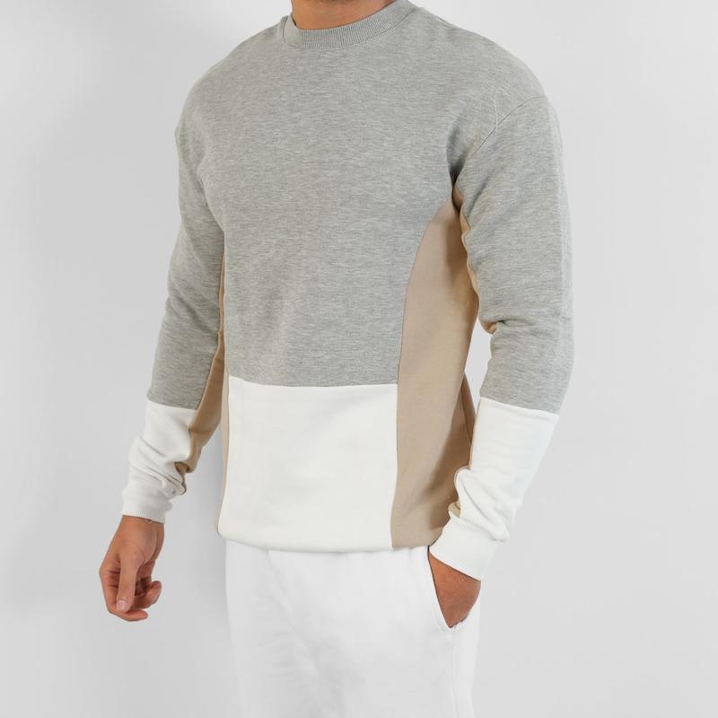 سویشرت مردانه دور اورسایز کد 90008