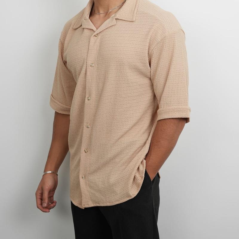 پیراهن مردانه استین کوتاه پنبه کد 900010