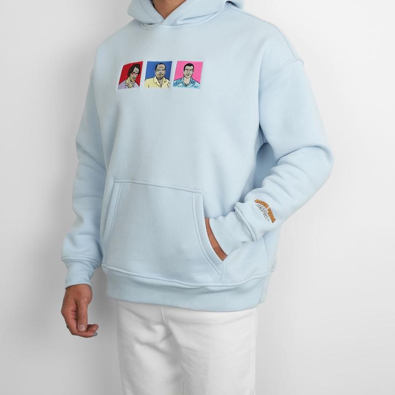 هودی مردانه دورس اورسایز جی تی ای کد 100567