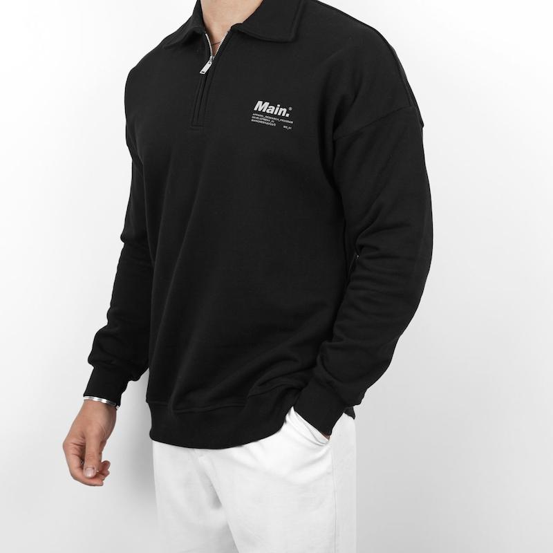 پولوشرت مردانه نیم زیپ دورس رگولار فیت کد 100593