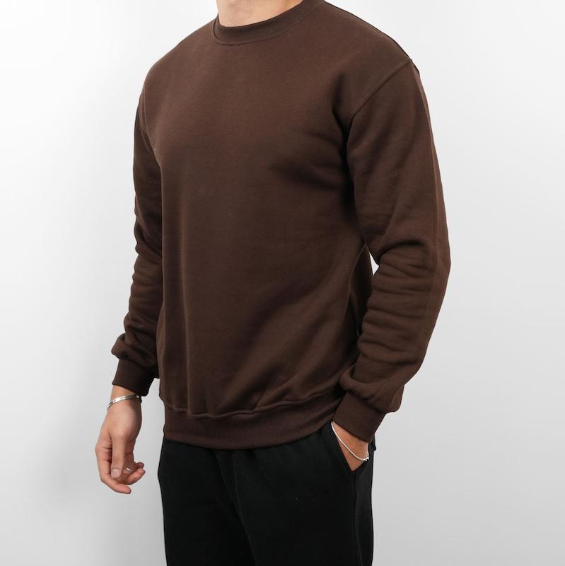 سوییت شرت مردانه دورس رگولار فیت ساده کد 100596