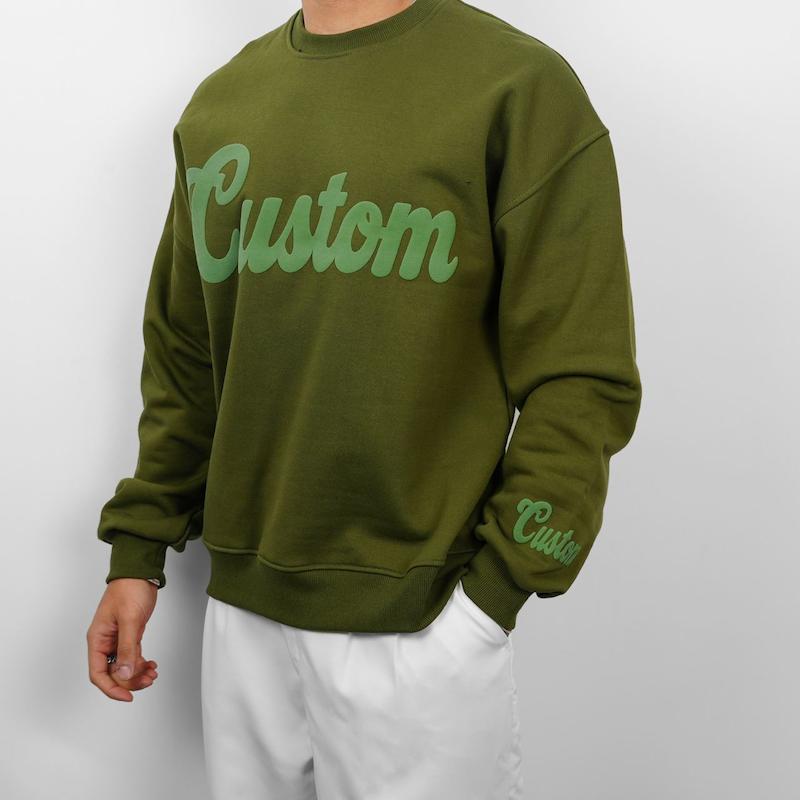 سوییت شرت مردانه دورس رگولار فیت چاپ دار کد 100608