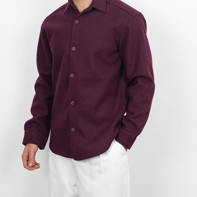 پیراهن مردانه فوتر رگولار فیت ساده کد 100611