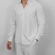 پیراهن مردانه دوشین استین بلند ساده کد 100614