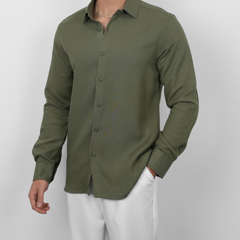 پیراهن مردانه ونوس آستین بلند ساده