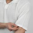 پولوشرت مردانه پنبه استین کوتاه ساده یقه شکاری کد 100626