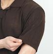 پولوشرت مردانه پنبه استین کوتاه ساده یقه شکاری کد 100626