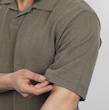 پولوشرت مردانه پنبه استین کوتاه ساده یقه شکاری کد 100626