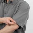 پیراهن مردانه تنسل آستین کوتاه ساده کد 100686