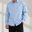 پیراهن مردانه سیلک رگولار فیت مارک دوزی ساده کد 100738