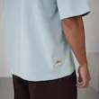 تیشرت مردانه پنبه باکسی ساده جلو گلدوزی کد 100775