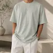 تیشرت مردانه پنبه اورسایز جلو گلدوزی کد 100788