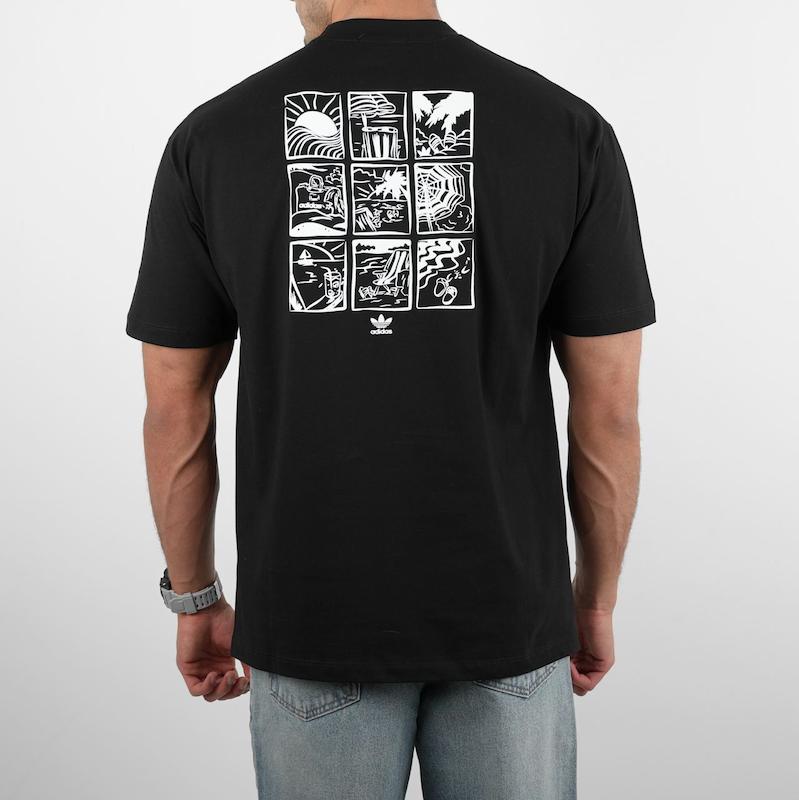 تیشرت پنبه ای اورسایز طرحدار کد 100321