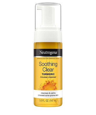 فوم شستشوی صورت عصاره زردچوبه Soothing Clear نوتروژینا 150 میل