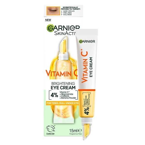 کرم دور چشم روشن کننده ویتامین سی گارنیر 15 میل  Garnier Vitamin C Bright Lightening Eye Cream