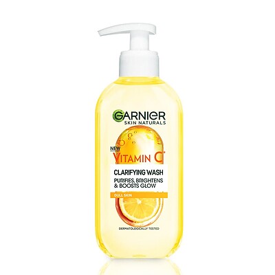  ژل شستشوی صورت ویتامین سی گارنیر حجم 200 میل garnier vitamin c gel wash