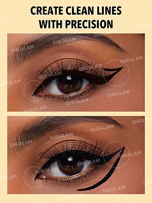 خط چشم ماژیکی ضدآب شیگلم   SHEGLAM LINE & DEFINEWATERPROOF LIQUID EYELINER