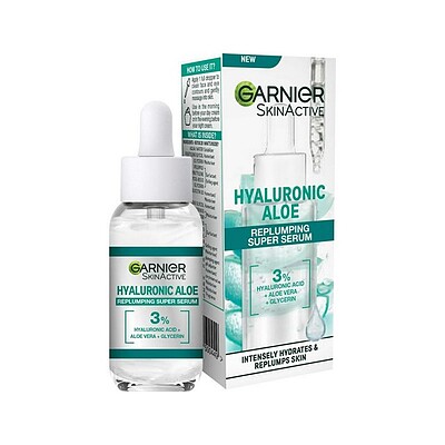 سوپر سرم آبرسان هیالورونیک اسید و آلوئه ورا گارنیر  Garnier Hyaluronik Aloe Serum 30 ml