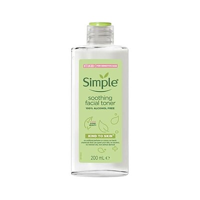 تونر تسکین دهنده و آبرسان سیمپل 200 میل  Simple Soothing facial Toner 200ml