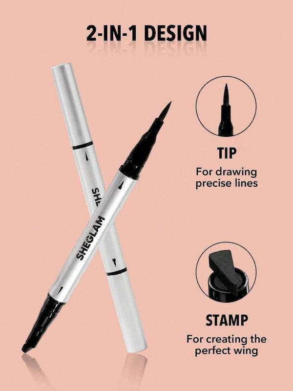 خط چشم دو سر ضد آب شیگلم, استامپ دارمدل WING IT WATERPROOF LINER DUO – BLACK
