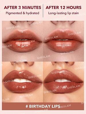 تینت لب شیگلم برددی  Sheglam Lip Tint Birthday lips 