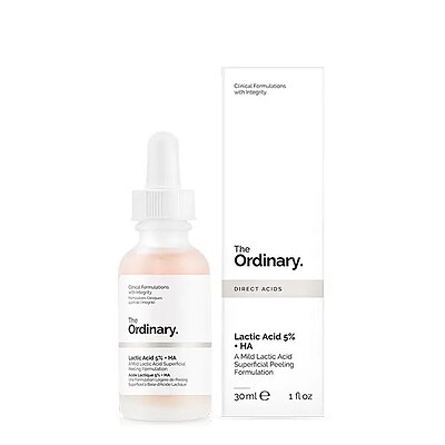 سرم لاکتیک اسید 5% اوردینری حجم 30 میل جوانساز و آبرسان پوست  The Ordinary Lactic Acid 5% + HA