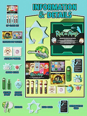 ست کامل آرایشی ریک اند مورتی شیگلم    Rick and Morty X SHEGLAM Full Collection Set