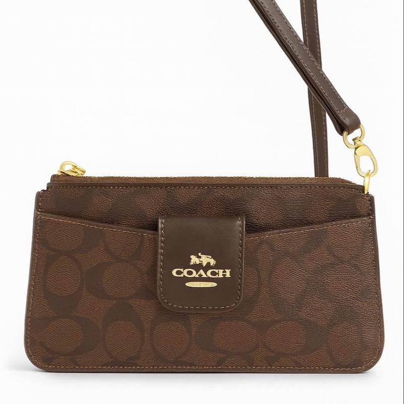 کیف دوشی زنانه تخت طرح مونگرام مدل CCH-202