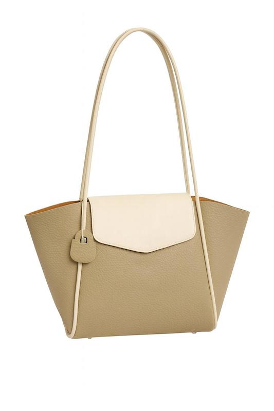 کیف شانه‌ای زنانه توت‌بگ دو رنگ فلپ‌دار مدل TTB-103