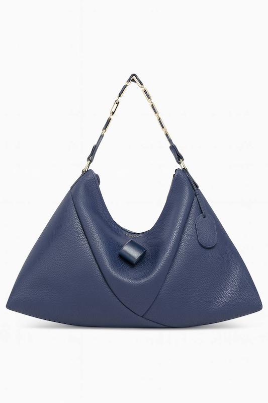 کیف شانه‌ای زنانه هوبو چرم طرح دانه‌دانه مدل AWG-101