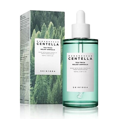 آمپول سنتلا تسکین دهنده چای تریکا اسکین 1004 SKIN1004 Madagascar Centella Tea-Trica Relief Ampoule 