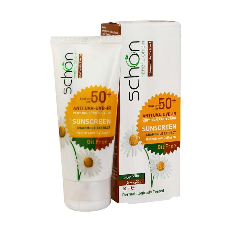 كرم محافظ آفتاب SPF50+ فاقد چربی 50ML برند شون
