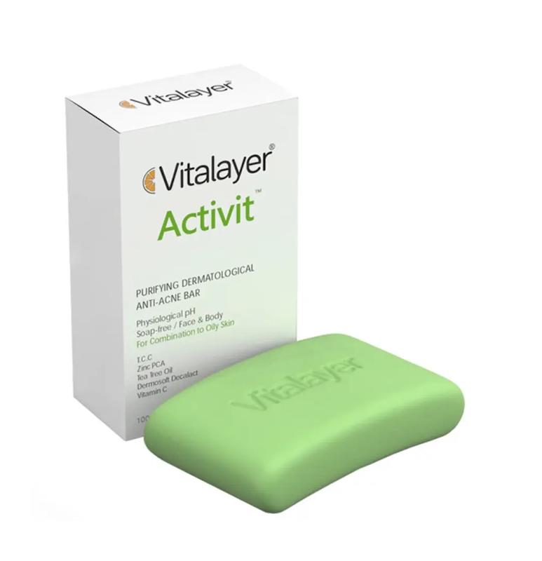 پن اکتی‌ویت (پوست چرب و جوش‌دار) ویتالیر – Vitaler Activit Cleansing Bar