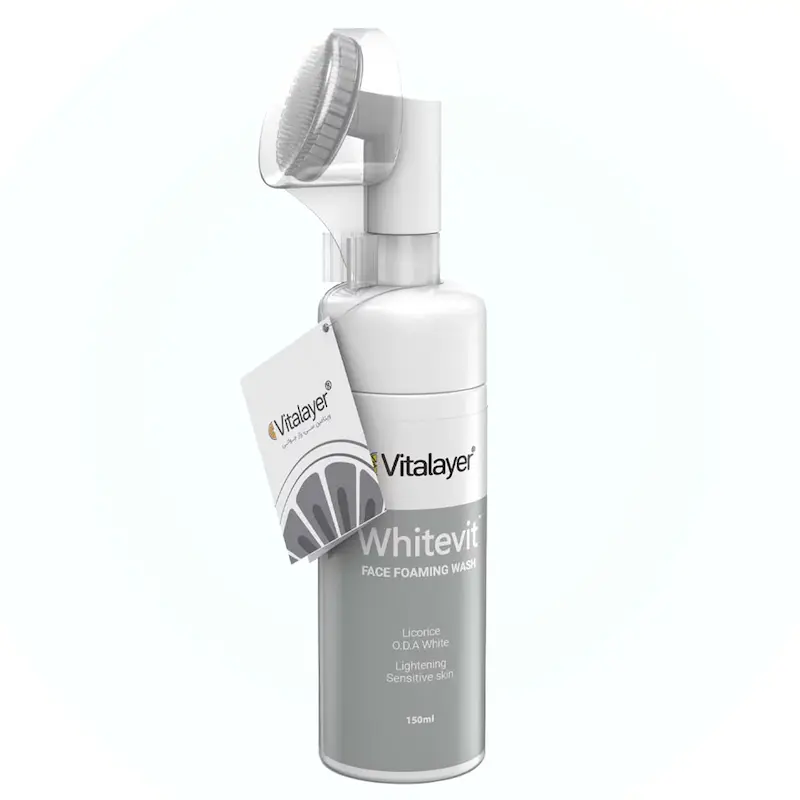 فوم شستشوی پوست لک‌دار وایت ویت ویتالیر (Vitalayer Darvit Cleansing Foam – Pigmented Skin)
