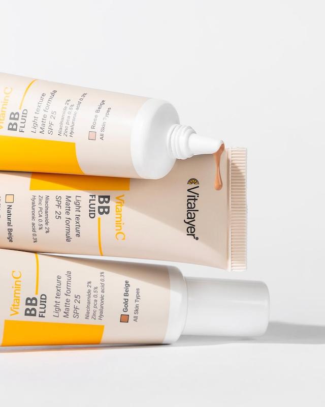 فلوئید بی بی کرم ویتامین سی ویتالیر Vitaler Vitamin C BB Fluid 