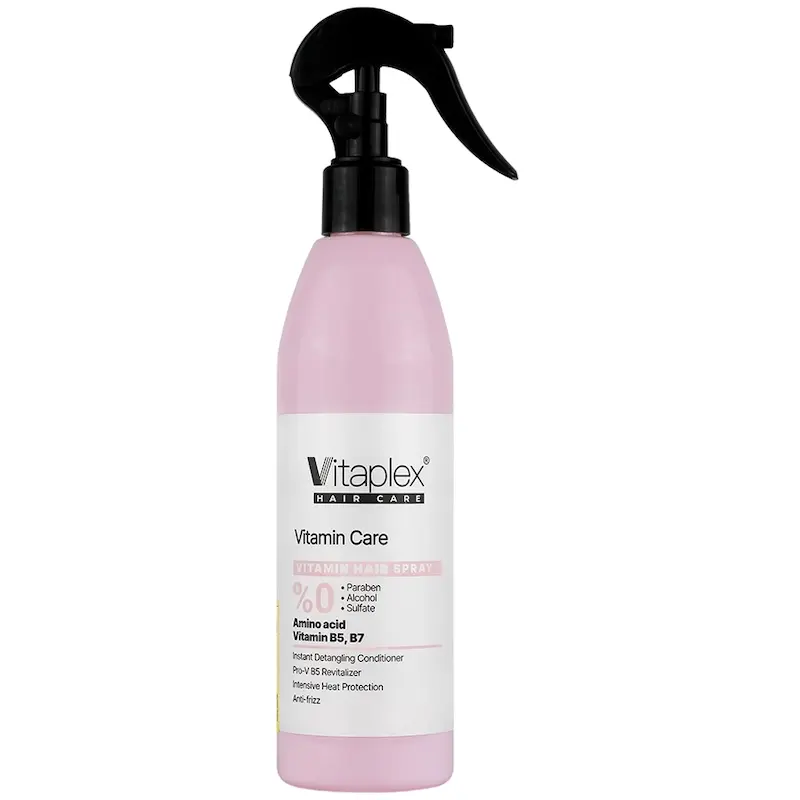 اسپری ویتامینه و نرم‌کننده مو مناسب موهای خشک و نرمال ویتاپلکس | Vitaplex Vitamin & Softening Hair Spray for Dry & Normal Hair