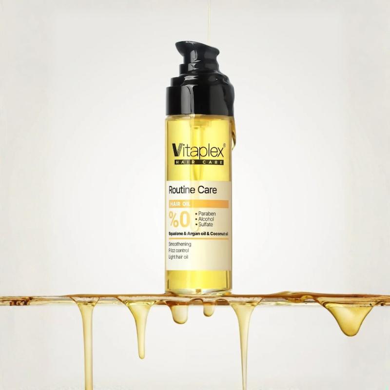 روغن نرم‌کننده و درخشان‌کننده مو ۶۰ میل ویتاپلکس | Vitaplex Softening & Shine Hair Oil 60ml