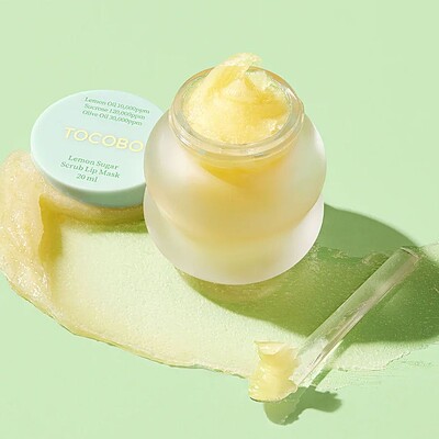 ماسک اسکراب لب لیمو و شکر توکوبو TOCOBO Lemon Sugar Scrub Lip Mask