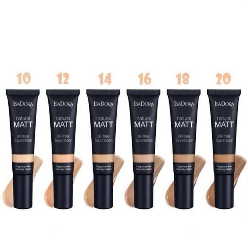 کرم پودر مات و بدون چربی ایزادورا – IsaDora Natural Matt Oil-Free Foundation (Shade 14 Matt Beige)