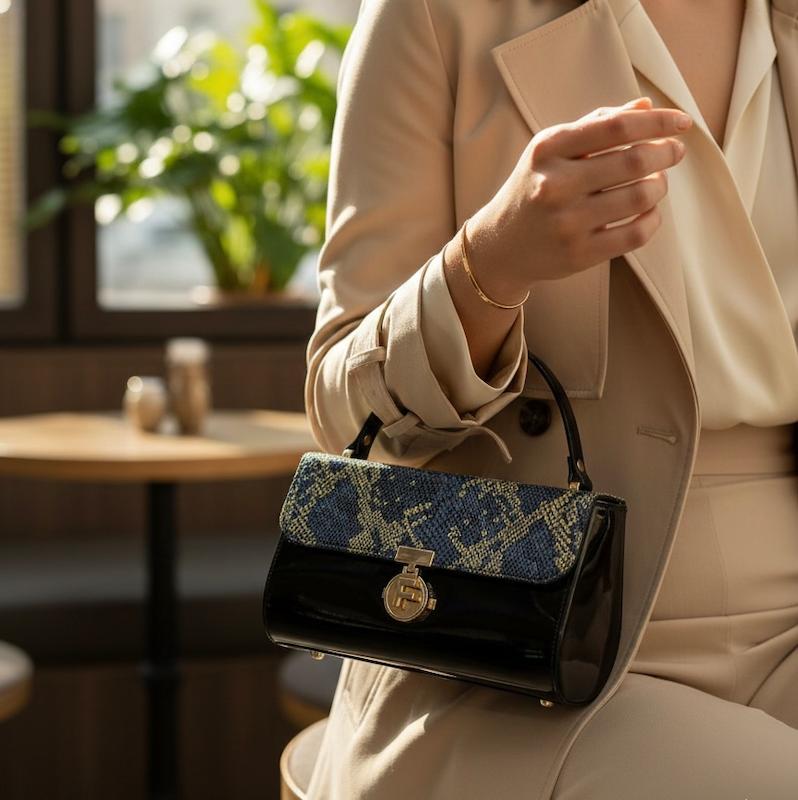 کیف دستی ورنی مدل آلما Al88