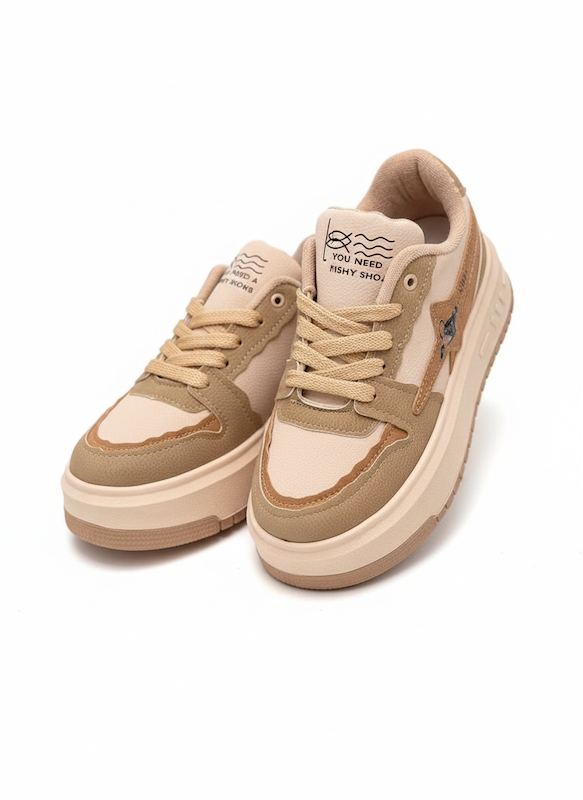 کفش اسپورت زنانه لژدار طرح فیش Fi11