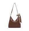 کیف دوشی زنانه چرم مصنوعی مدل Leona bow