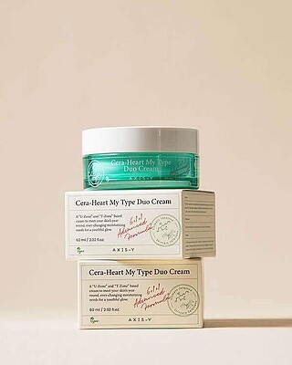 مرطوب کننده دوگانه و تسکین دهنده اکسیس وای AXIS-Y Cera Heart My Type Duo Cream 60ml