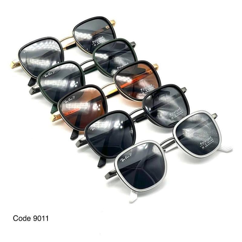 عینک ری بن دسته فنری کد 9011 Polarized - uv400