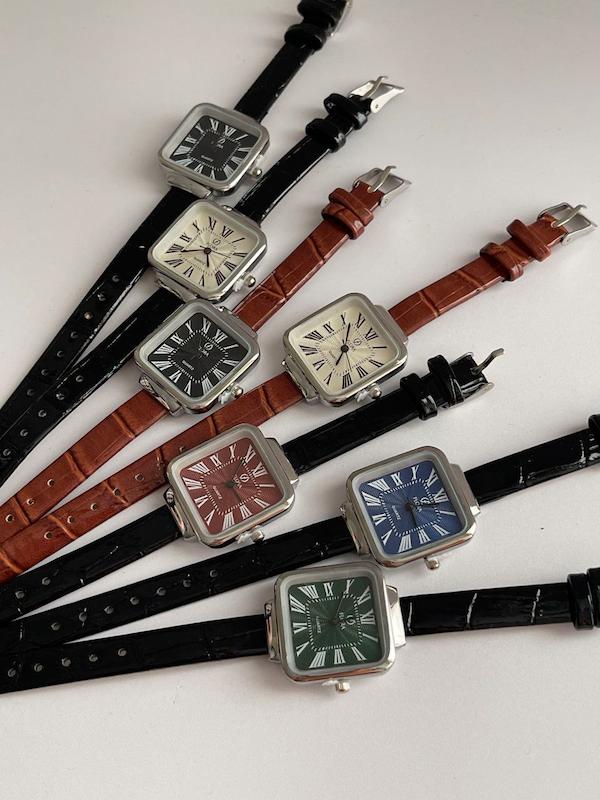 ساعت فلورا مربعی بزرگ