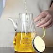 روغن ریز با درب استیل و دسته طلایی در سه سایز