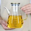 روغن ریز با درب استیل و دسته طلایی در سه سایز