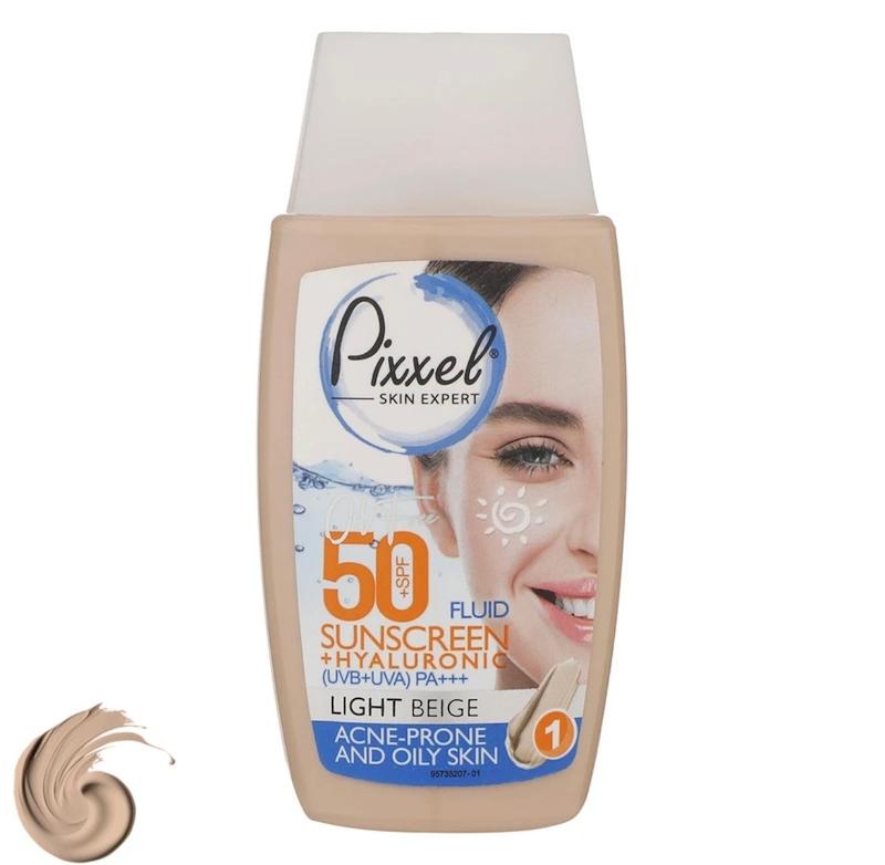 کرم ضد آفتاب رنگ بژ روشن پیکسل