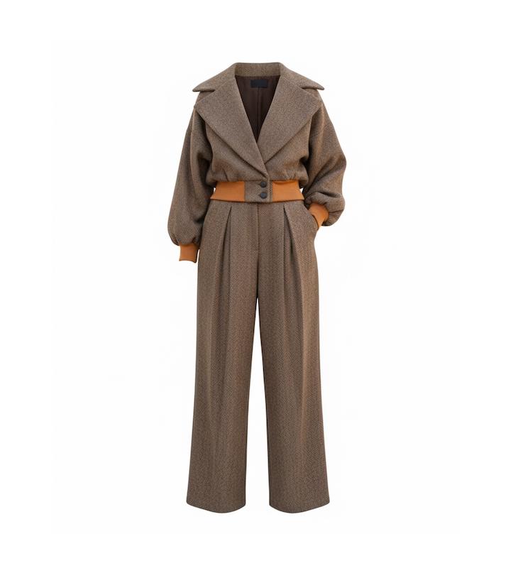 ست کت و شلوار کشمیر جناغی Royal Chevron